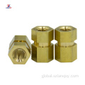 Hex Brass Nuts Cold Forming Insert Threading hex head Brass Nut Manufactory